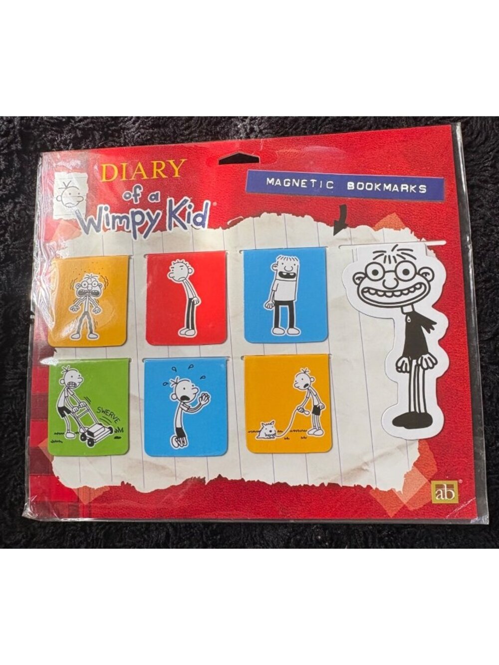 Diary Of A Wimpy Kid Magnetic Bookmarks Set Of 7 Sealed Greg Heffley